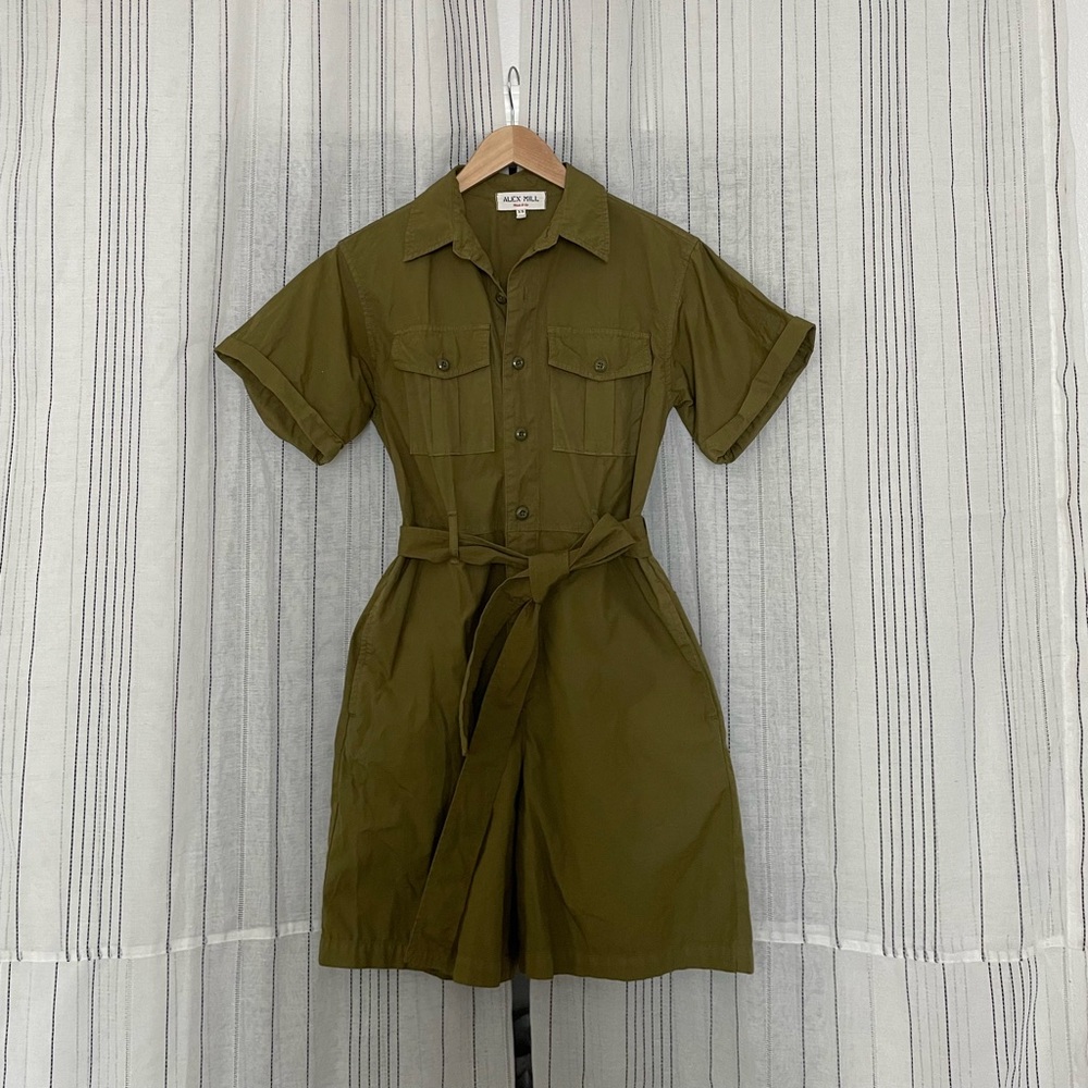 Like New Alex Mill Olive Romper XS